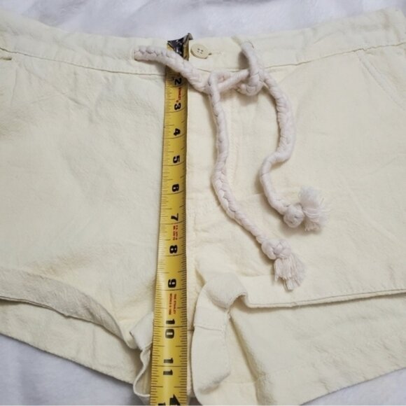 NWT Harlow Coastal Linen Cotton Blend Shorts Yellow M - Picture 9 of 14